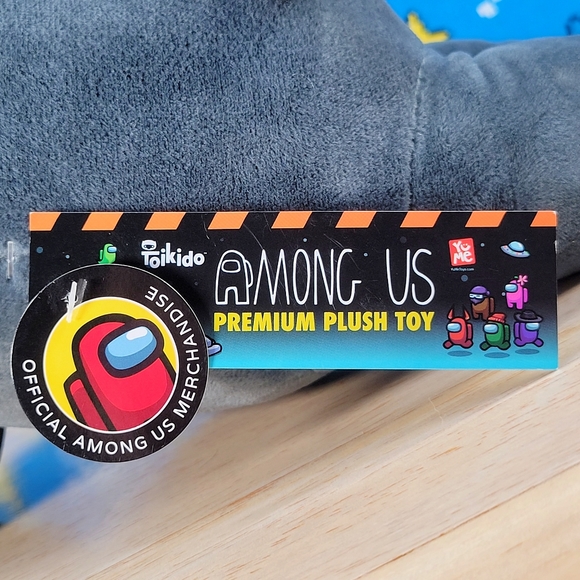 Among Us Black Plague Doctor Crow w/ Top Hat Crewmate 12" Official Plush Toikido - Picture 7 of 9